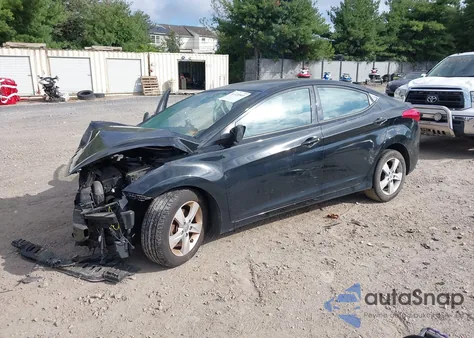 2013 Hyundai Elantra Gls z USA, uszkodzony, nr VIN 5NPDH4AE0DH450414